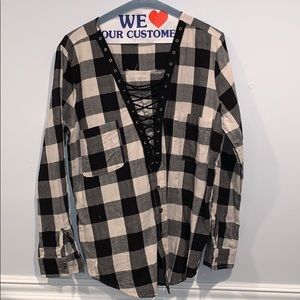 Plain Long Sleeve Flannel